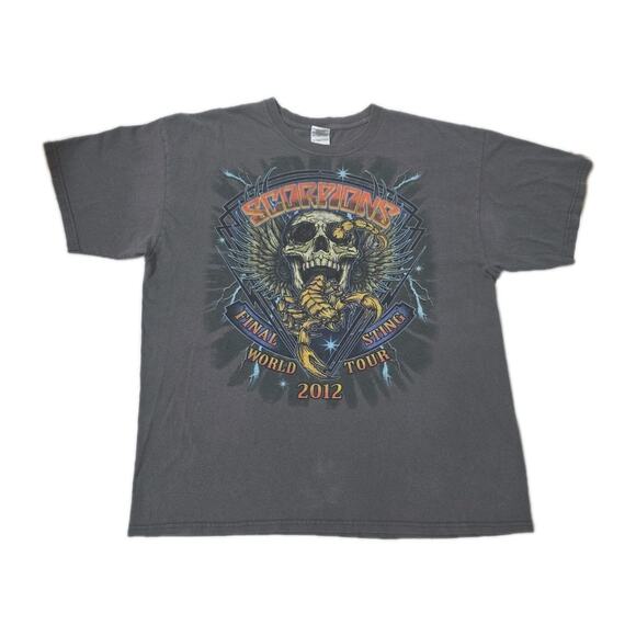 Gildan Other - Scorpions Shirt Final Sting World Tour 2012 Adult XL Album Concert Band Tee